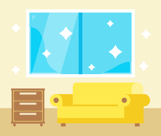 飛散防止フィルムあり